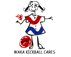 Waka Kickball Cares logo
