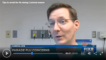 Dr. Thompson talking about the flu